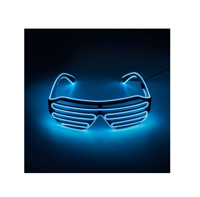 Ochelari Deghizare Bleu Neon Lumina