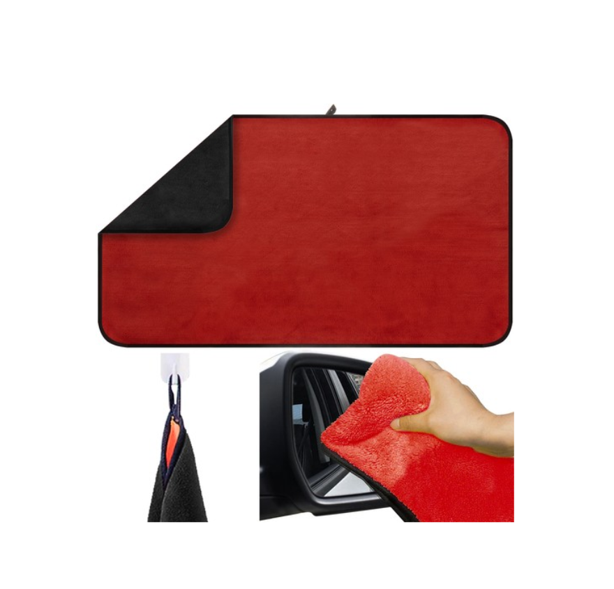 Prosop Mare Pentru Uscare Auto, Microfibra Moale si Pufoasa, Doua Fete Practice, Foarte Absorbant, Indepartare Eficienta a Apei, Dimensiune Mare 60x90cm