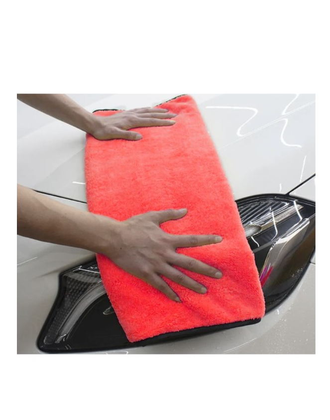 Prosop Mare Pentru Uscare Auto, Microfibra Moale si Pufoasa, Doua Fete Practice, Foarte Absorbant, Indepartare Eficienta a Apei, Dimensiune Mare 60x90cm - imagine 5